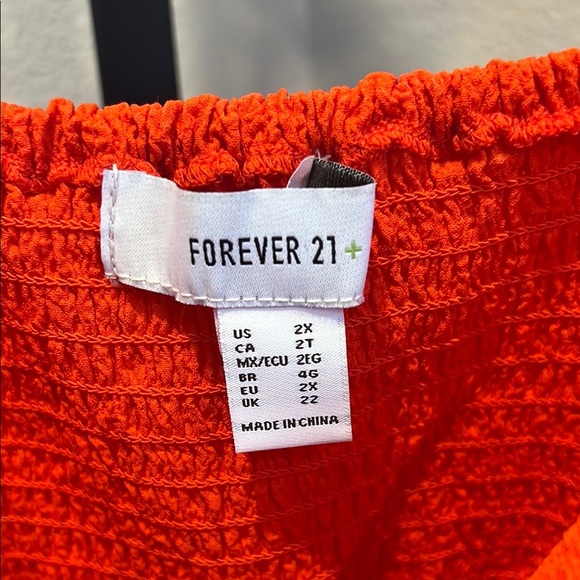 Forever 21 Orange Tie Front Camisole - Picture 2 of 3